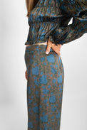 Roses Trousers Dark Brown Women's Bottoms The Tiny Big Sister