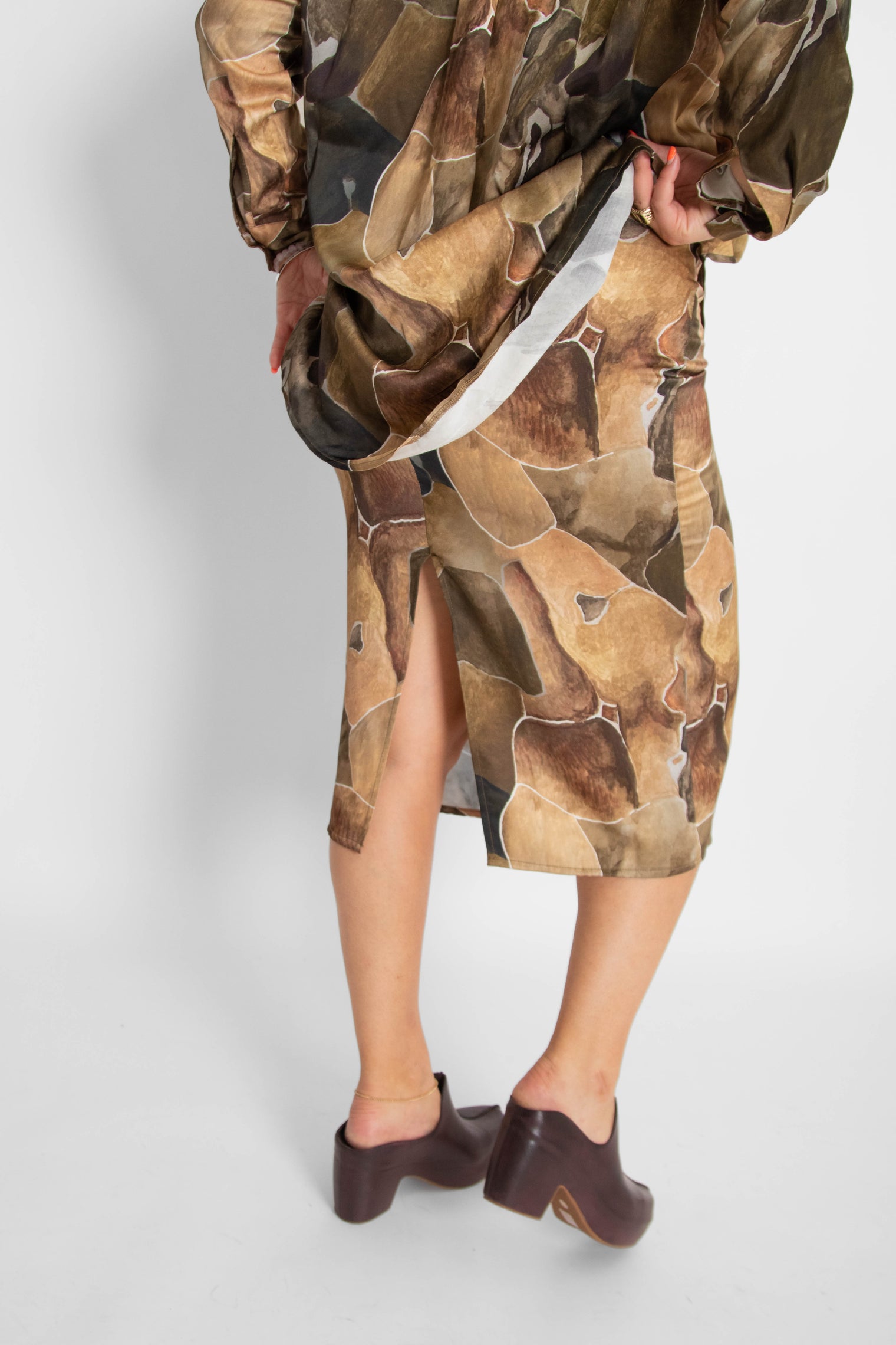 Pencil Skirt Print Women's Bottoms Skirt Cossac