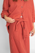 Wide Trouser Rust Women's Bottoms Cossac