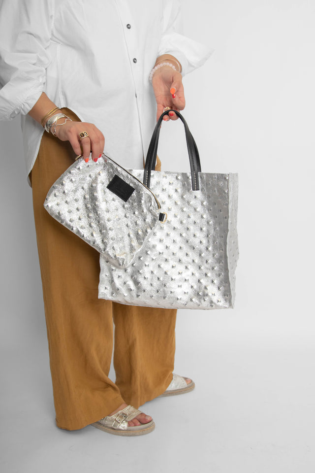 Pebble Silver Gifts + Accessories Bags All Black