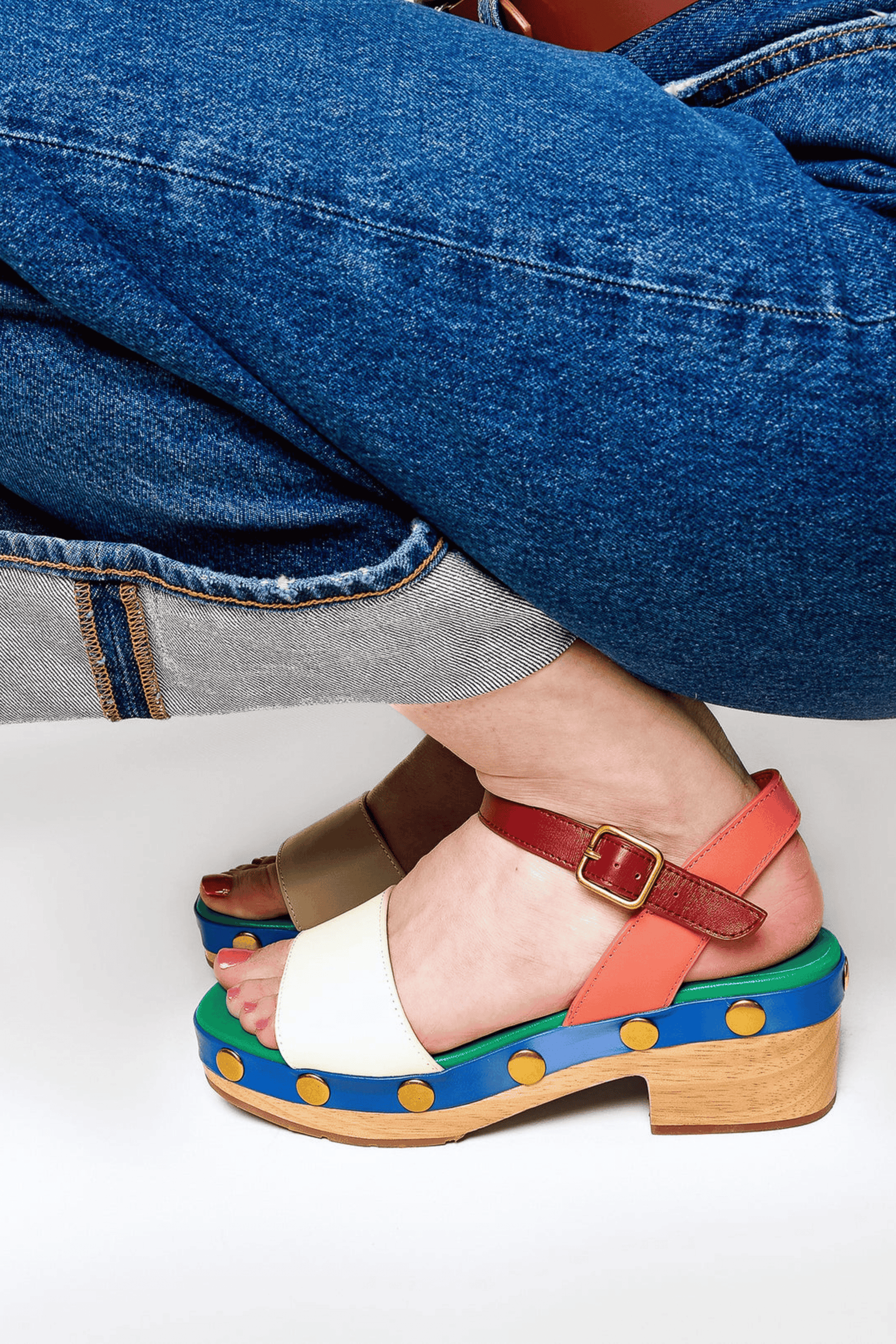 Allie Bondi Women's Sandals Platforms Charlotte Stone