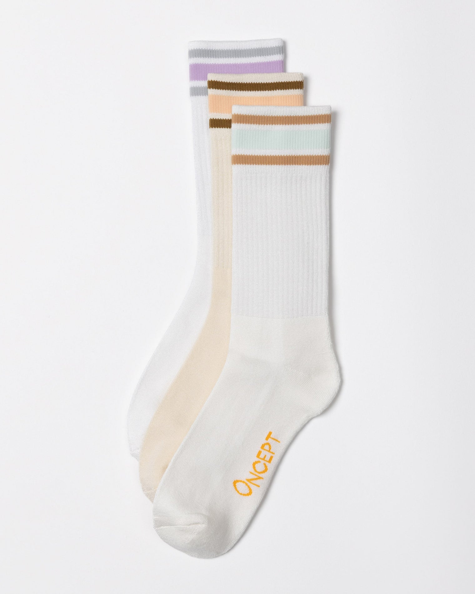 Stripe Crew Sock Desert Multi Pack Gifts + Accessories Socks Oncept