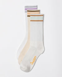 Stripe Crew Sock Desert Multi Pack Gifts + Accessories Socks Oncept