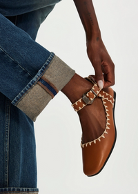 Crochet Mystic Flat Tan Women's Shoes Flats Free People