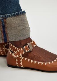 Crochet Mystic Flat Tan Women's Shoes Flats Free People