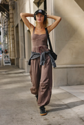 Inbound Onesie Dark Espresso Women's Jumpsuits Free People    