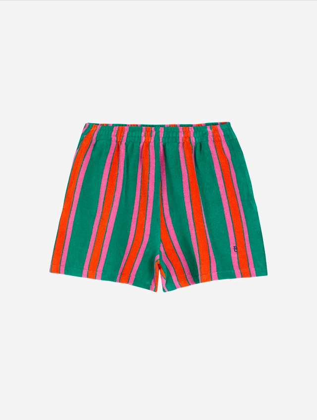 Terry Short Multicolor Stripes Women's Bottoms Bobo Choses