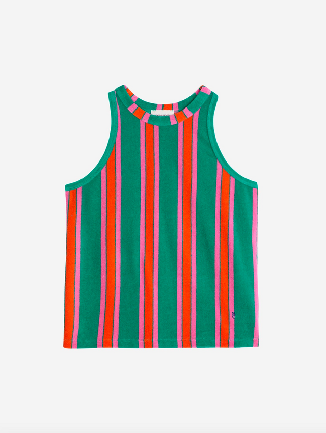 Terry Tank Multicolor Stripes Women's Tops Bobo Choses