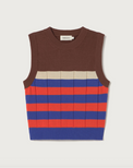 Sherry Knitted Vest Multicolor Women's Tops Thinking Mu