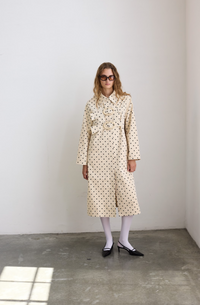 Bridget Coat Off White/Polka Dots Women's Tops Outerwear Hosbjerg