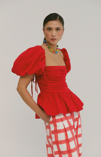 Jacinta Top Cherry Women's Tops Sixxta