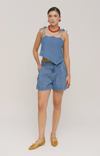 Celebration Top Classic Denim Women's Tops Sixxta