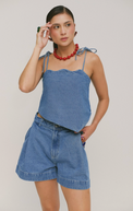 Celebration Top Classic Denim Women's Tops Sixxta