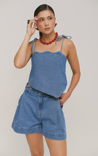 Celebration Top Classic Denim Women's Tops Sixxta