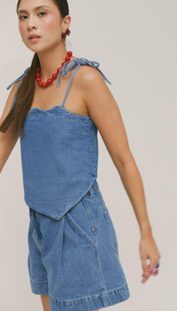 Celebration Top Classic Denim Women's Tops Sixxta