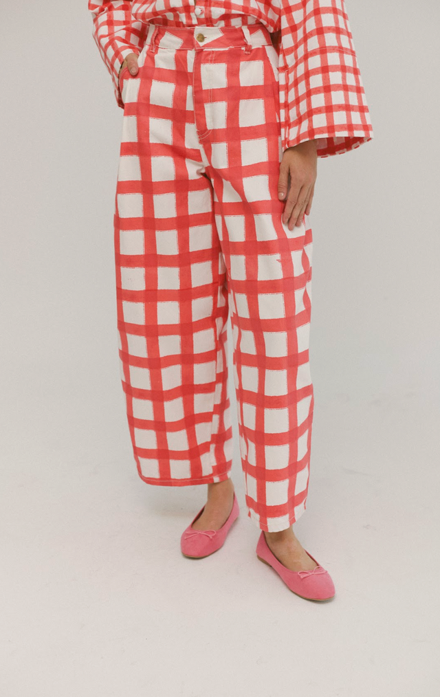 Balloon Jean Cherry Confetti Women's Bottoms Sixxta