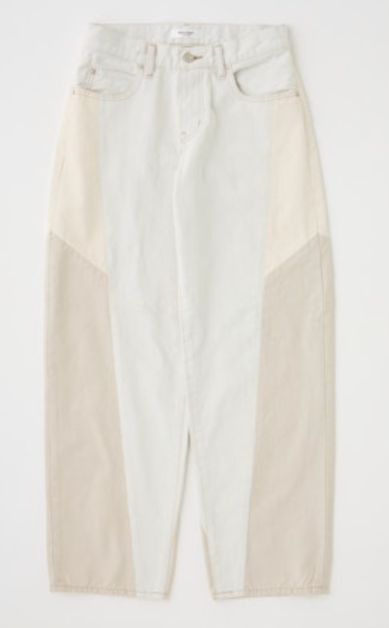 Micco Remake Tapered White Women's Bottoms Moussy Denim