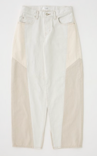 Micco Remake Tapered White Women's Bottoms Moussy Denim