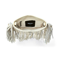 Free Spirit Fringe Saddle Bag Cream Gifts + Accessories Bags Think Royln