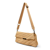 Embrace Clutch Beige Luxe Raffia Gifts + Accessories Bags Think Royln