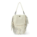 Free Spirit Fringe Saddle Bag Cream Gifts + Accessories Bags Think Royln