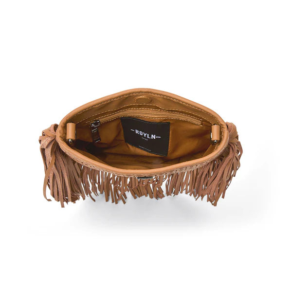 Free Spirit Fringe Saddle Bag Terracotta Gifts + Accessories Bags Think Royln
