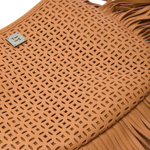 Free Spirit Fringe Saddle Bag Terracotta Gifts + Accessories Bags Think Royln