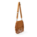 Free Spirit Fringe Saddle Bag Terracotta Gifts + Accessories Bags Think Royln