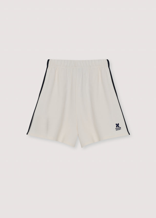 TNS Logo Woman Short Ecru Women's Bottoms The New Society