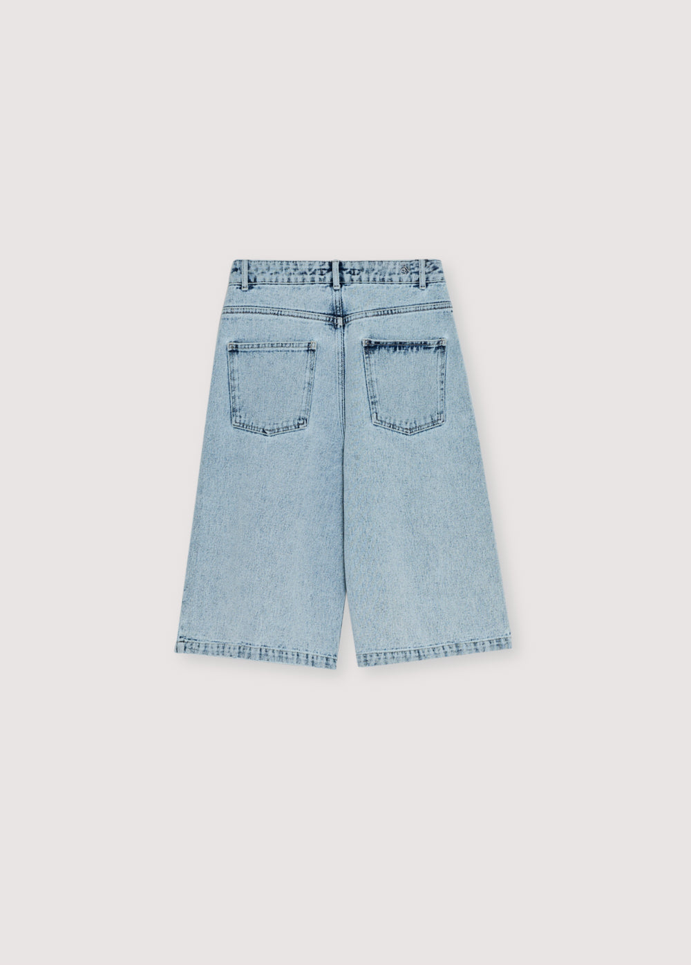 TNS Denim Woman Bermuda Bleach Denim Women's Bottoms The New Society