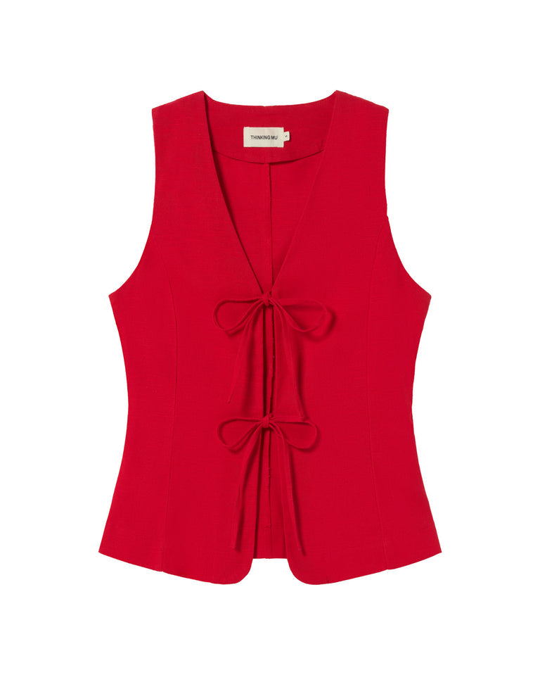 Elise Top Fiery Red Women's Tops Thinking Mu