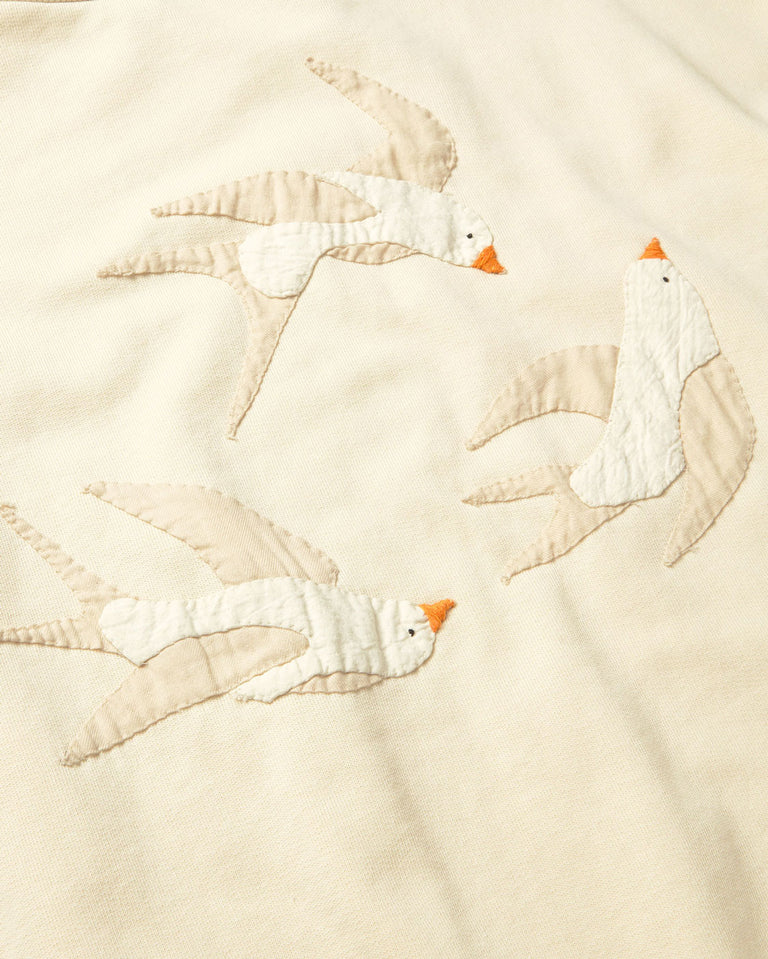 Bird Jodie Sweatshirt White Women's Tops Thinking Mu