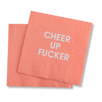 Cheer Up Fucker Cocktail Napkins Gifts + Accessories Chez Gagné