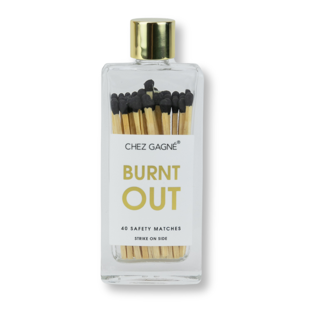 Burnt Out Matches Black Gifts + Accessories Chez Gagné