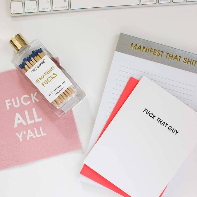 Remaining Fucks Matches Navy Gifts + Accessories Chez Gagné