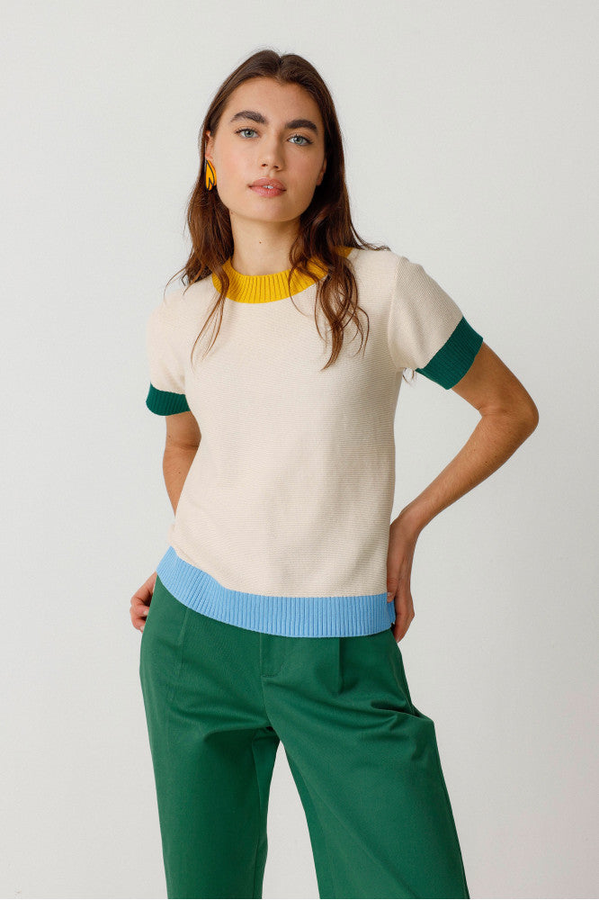 Arhan Top Colorblock Multi Women's Tops SKFK    