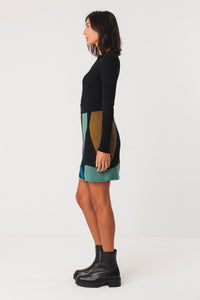 Ariza Ribbed LS Black Women's Tops SKFK