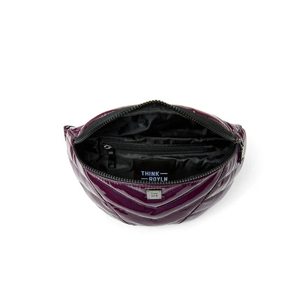 Little Runaway Aubergine Patent Gifts + Accessories Bags Think Royln    