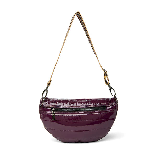 Little Runaway Aubergine Patent Gifts + Accessories Bags Think Royln    