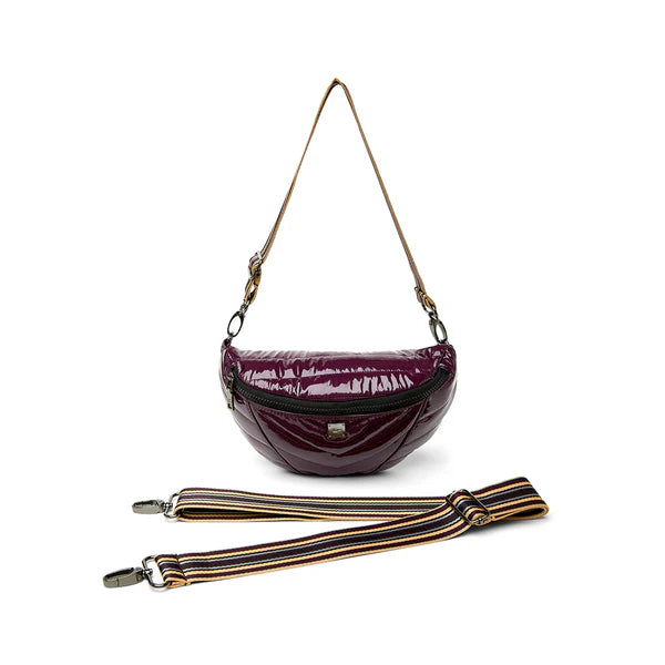 Little Runaway Aubergine Patent Gifts + Accessories Bags Think Royln    