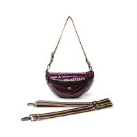 Little Runaway Aubergine Patent Gifts + Accessories Bags Think Royln    