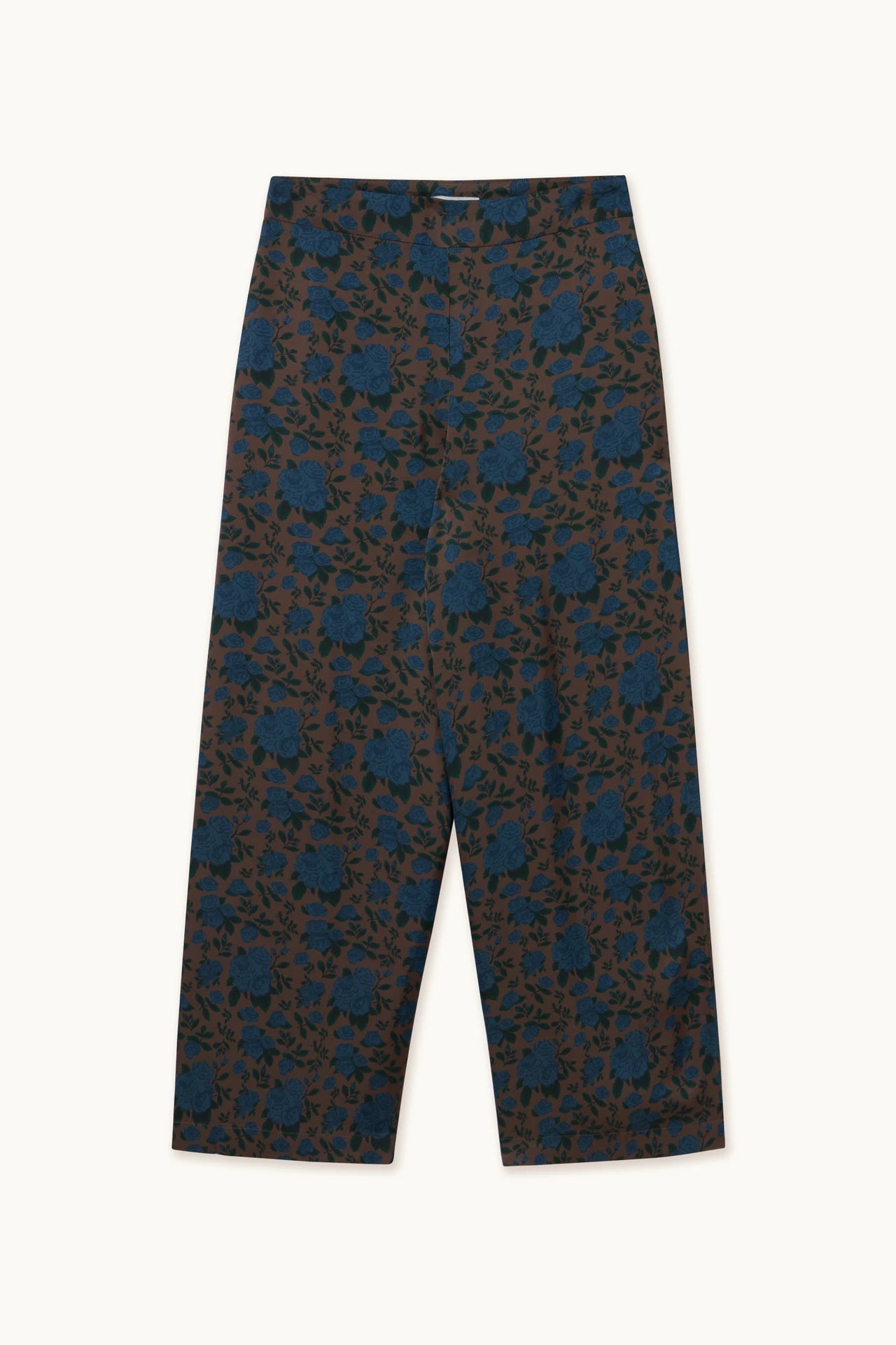 Roses Trousers Dark Brown Women's Bottoms The Tiny Big Sister