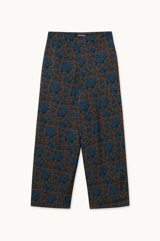 Roses Trousers Dark Brown Women's Bottoms The Tiny Big Sister