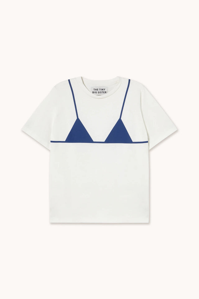 Bra Tee Off White Women's Tops The Tiny Big Sister
