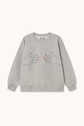 Nails Sweatshirt Light Grey Heather Women's Tops The Tiny Big Sister