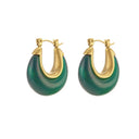 Nina Earrings Gifts + Accessories Jewelry Jūratė Los Angeles TRHE-1163-G-GPYGST-1 Green