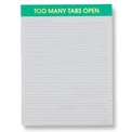 Too Many Tabs Open Notepad Emerald Gifts + Accessories Chez Gagné