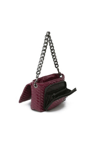 The Muse Glossy Deep Burgundy Gifts + Accessories Bags Think Royln