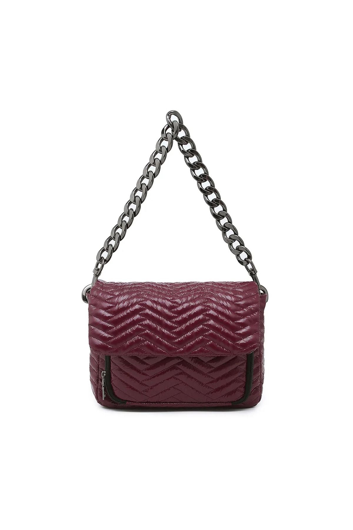 The Muse Glossy Deep Burgundy Gifts + Accessories Bags Think Royln