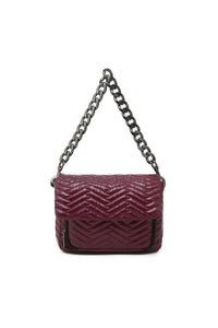 The Muse Glossy Deep Burgundy Gifts + Accessories Bags Think Royln